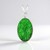 Ciondolo in argento con Uvarovite (Bali Barong)