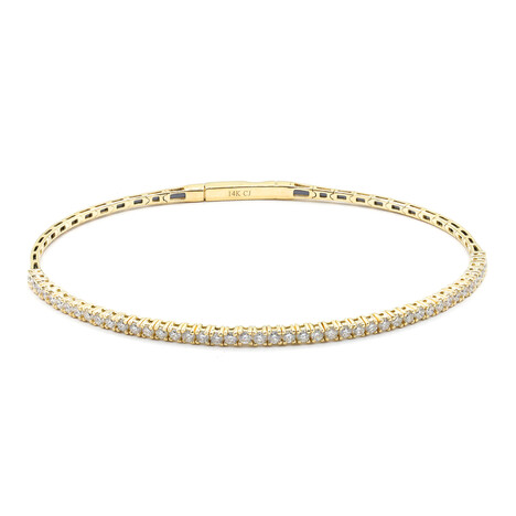 14K I1 (H) Diamond Gold Bangle (CIRARI)