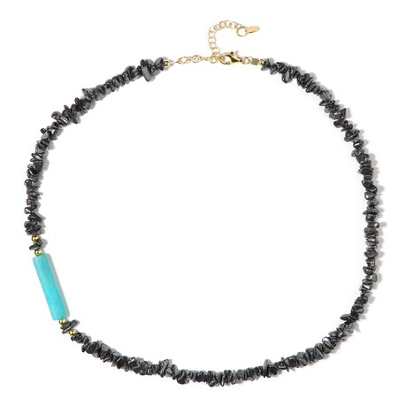 Amazonite Silver Necklace (Riya)