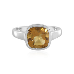 Anello in argento con Quarzo Champagne