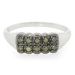 Bague en argent et Diamant fantaisie