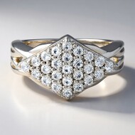 Zilveren ring met zirkonen