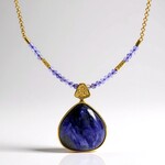 Collana in argento con Charoite (dagen)