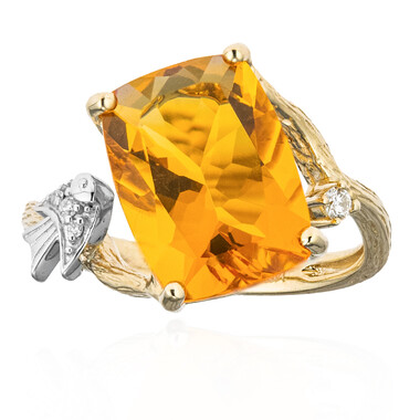Mexikanischer Feueropal-Goldring (Smithsonian)