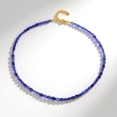 Collana in argento con Tanzanite