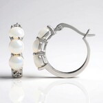 Orecchini in argento con Opale di Welo