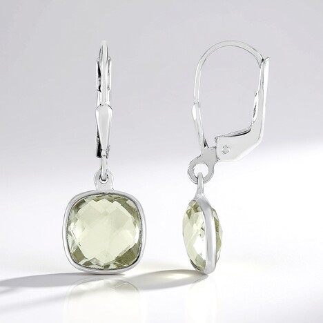 Orecchini in argento con Ametista Verde
