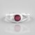 Anello in argento con Rubino del Madagascar