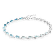 Topas-Silberarmband