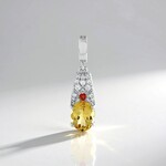 Ciondolo in argento con Berillo Giallo