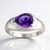 Bague en argent et Améthyste d'Uruguay (Pallanova)