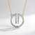 Collana in argento con Diamante I3 (J)