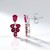 Boucles d'oreilles en argent et Rubis de Madagascar