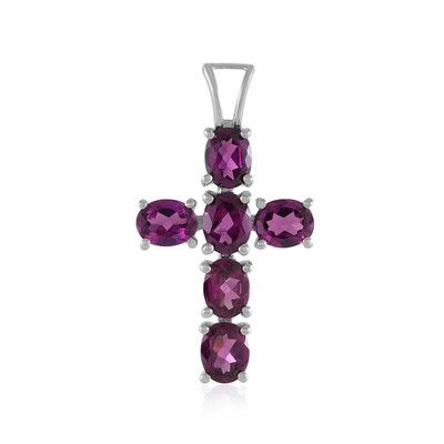 Ciondolo in argento con Rodolite