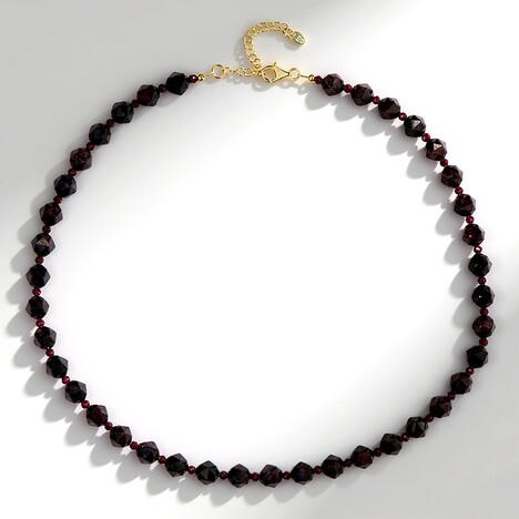 Collana in argento con Granato Mozambico