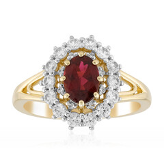 Anello in oro con Rubellite Brasiliana AAA