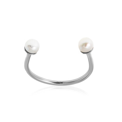 Anello in argento con Perla d'Acqua Dolce Bianca (Joias do Paraíso)