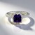 Anello in argento con Ametista Siberiana (de Melo)