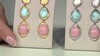 Pendientes en plata con Ópalo rosa (de Melo Essence)