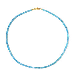 Collar en plata con Topacio azul cielo