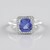 Anello in oro con Tanzanite AAA (AMAYANI)