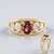 Anello in argento con Granato Malawi