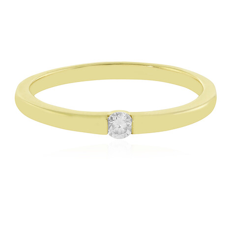 Anello in oro con Diamante I4 (J)