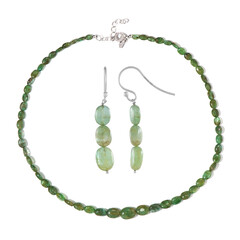 Parure en argent et Emeraude de Socoto