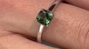 Zilveren ring met een Chroom apatiet