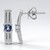 Orecchini in argento con Tanzanite (Pallanova)