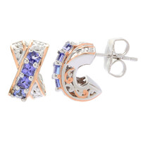 Tanzanite Silver Earrings (Gems en Vogue)