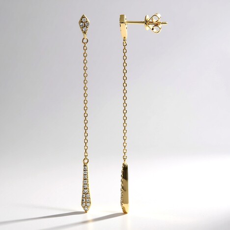 Orecchini in oro con Diamante SI1 (H)