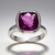 Anello in argento con Fluorite Rosa (CUSTODANA)