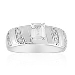 Anello in argento con Zaffiro Bianco