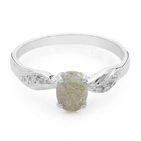 Anello in argento con Labradorite
