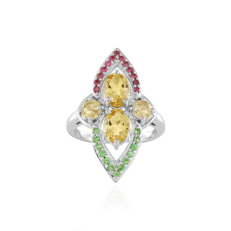 Gelber Beryll-Silberring