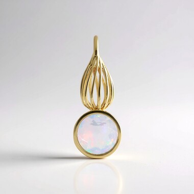 Zawieszka ze złota - Opal Welo  (Ornaments by de Melo)