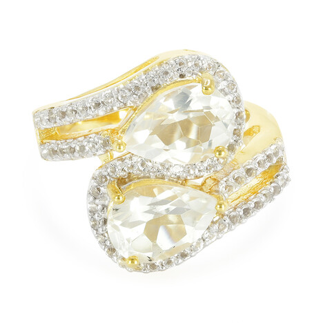 Eismond-Quarz-Silberring