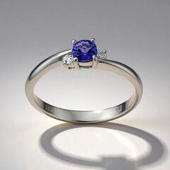 Anello in oro con Tanzanite AAA