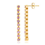 Pendientes en plata con Amatista