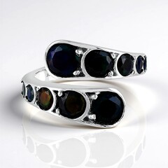 Anello in argento con Opale Mezezo (de Melo Essence)