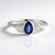 Anello in argento con Cianite del Nepal