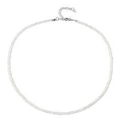 Collier en argent et Saphir blanc