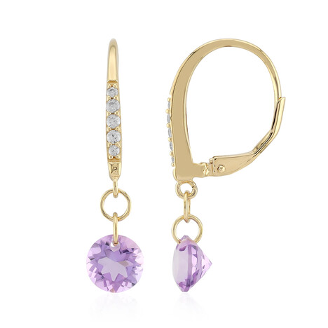 Pendientes en plata con Amatista