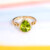Anillo en oro con Peridoto de Dashihe (CIRARI)