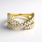 Anello in oro con Diamante I3 (H) (de Melo Gold)