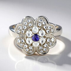 Anello in argento con Iolite del Madagascar