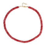 Collar en plata con Cuarzo rojo