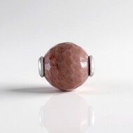 Pendentif en argent et Rhodonite (MONOSONO COLLECTION)