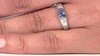Bague en argent et Saphir bleu de Ceylan non chauffé